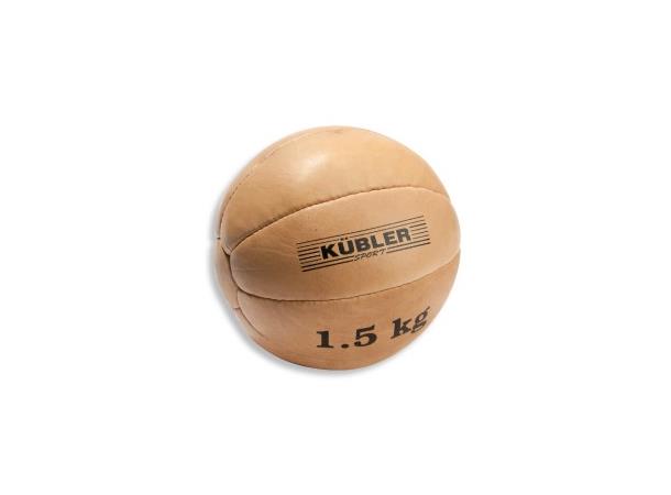 Medisinball i lær - 1,5 kg